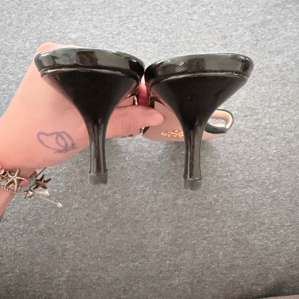 Prada Black Calzature Donna Nero Taffeta Vogue Heels - Picture 5 of 5